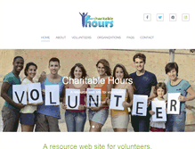Tablet Screenshot of charitablehours.org
